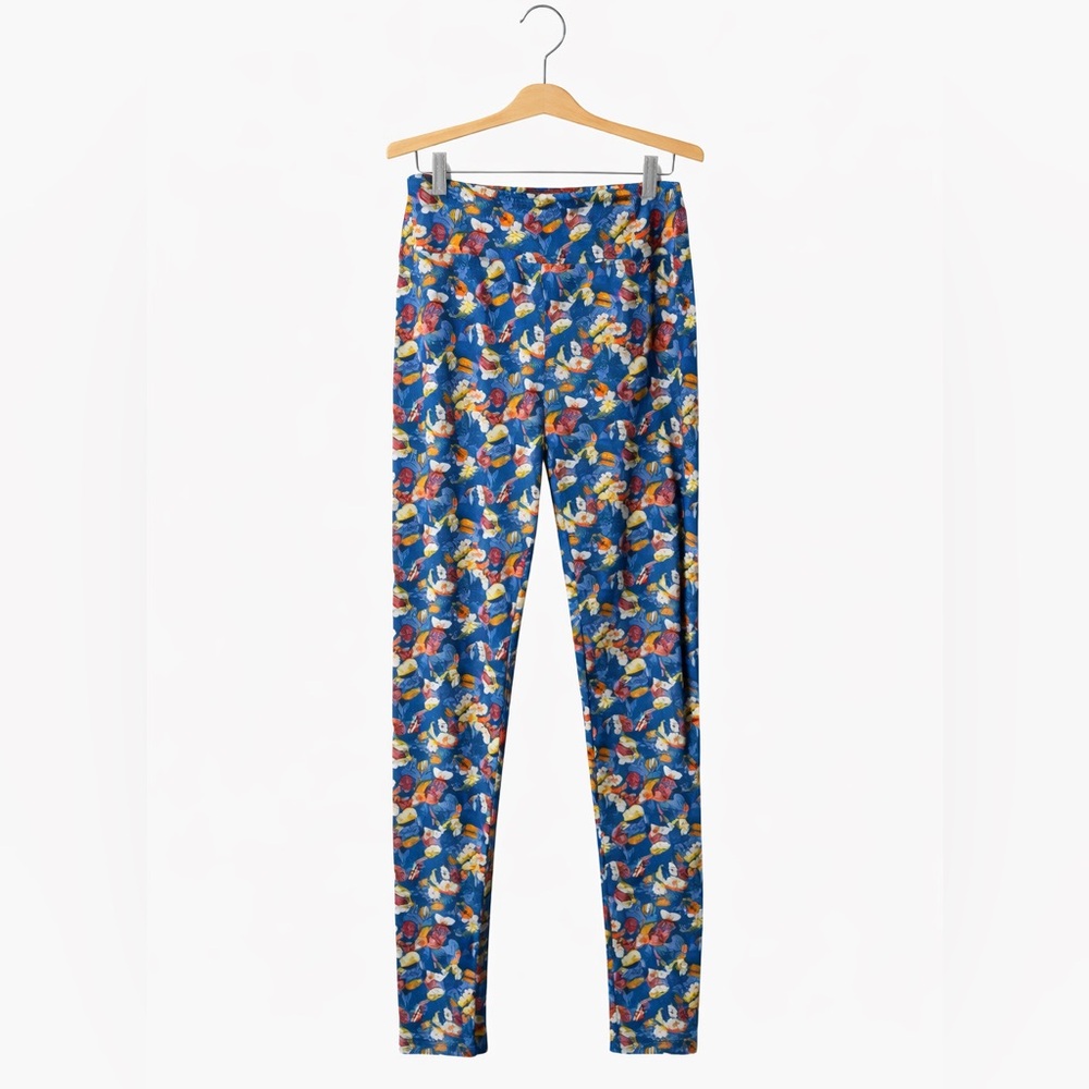 LulaRoe Sushi Colorful Patterned Leggings. OS. Great Condition